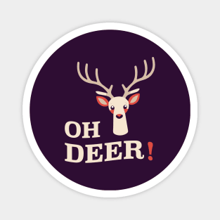 Oh Deer! || Adorable Deer Vector Art Magnet